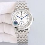 Omega 39mm 2824 Movement Sapphire Glass Silver Stainless Steel Strap Men Watch